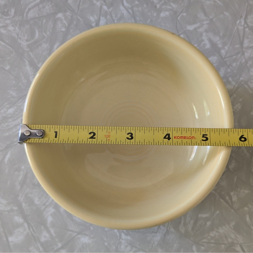 Vintage Fiesta Fiestaware Classic 5 5/8 Inch Small Bowl 15oz Post 1986 Yellow - Picture 3 of 7